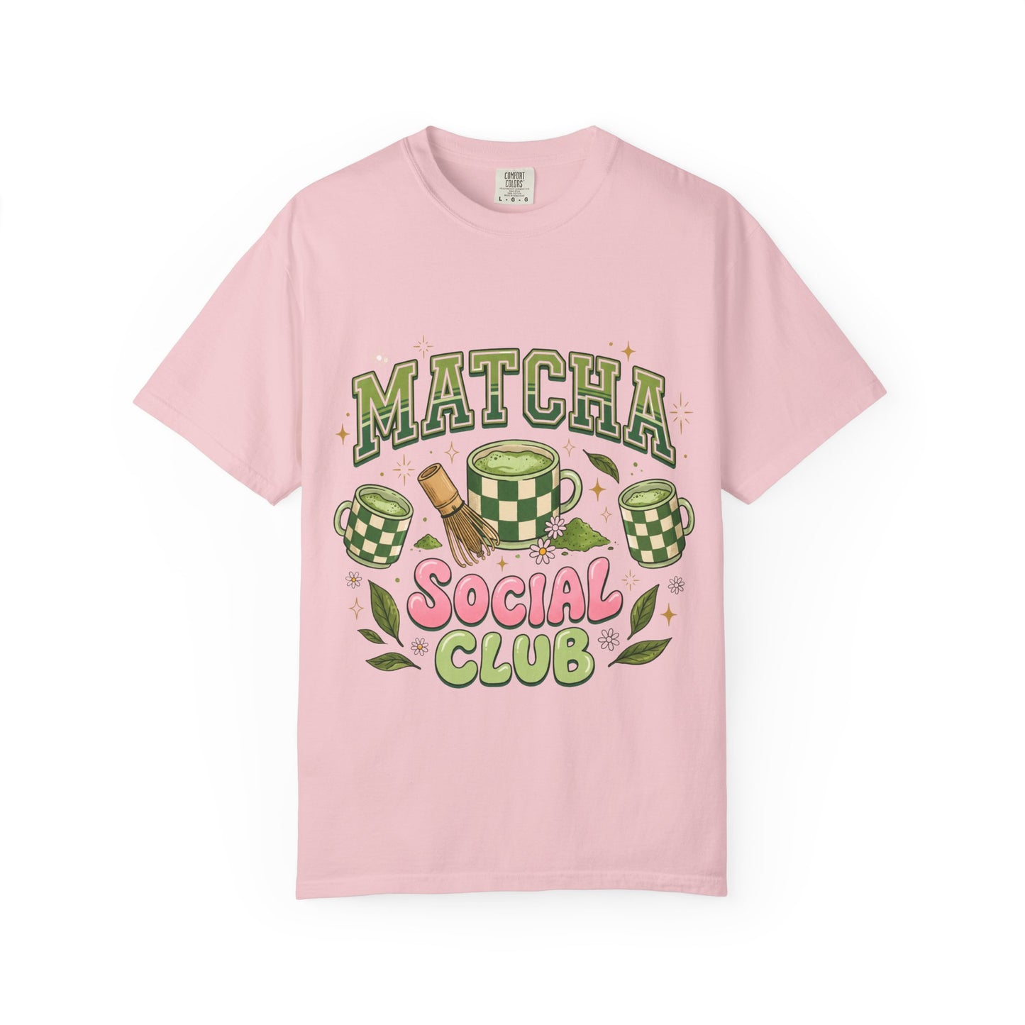 Matcha Social Club T‑Shirt — Retro Tea Graphic Tee