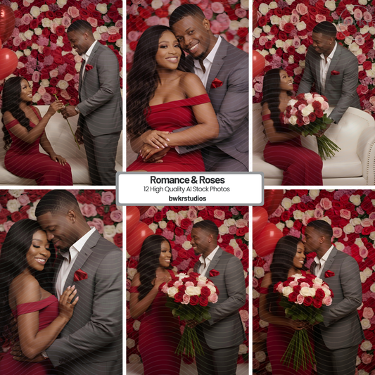 Romance & Roses | Stock Photos (Set of 12)