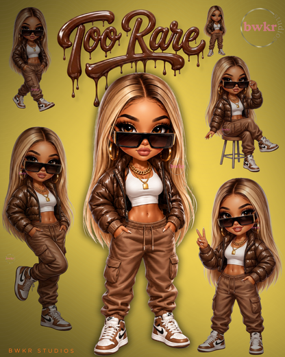 Too Rare Character High-Resolution PNG | Instant Download
