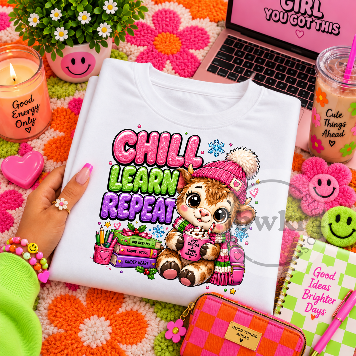 Cute Animal Vibes PNG Mega Bundle | 43 Colorful Designs