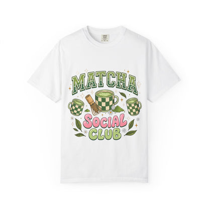 Matcha Social Club T‑Shirt — Retro Tea Graphic Tee