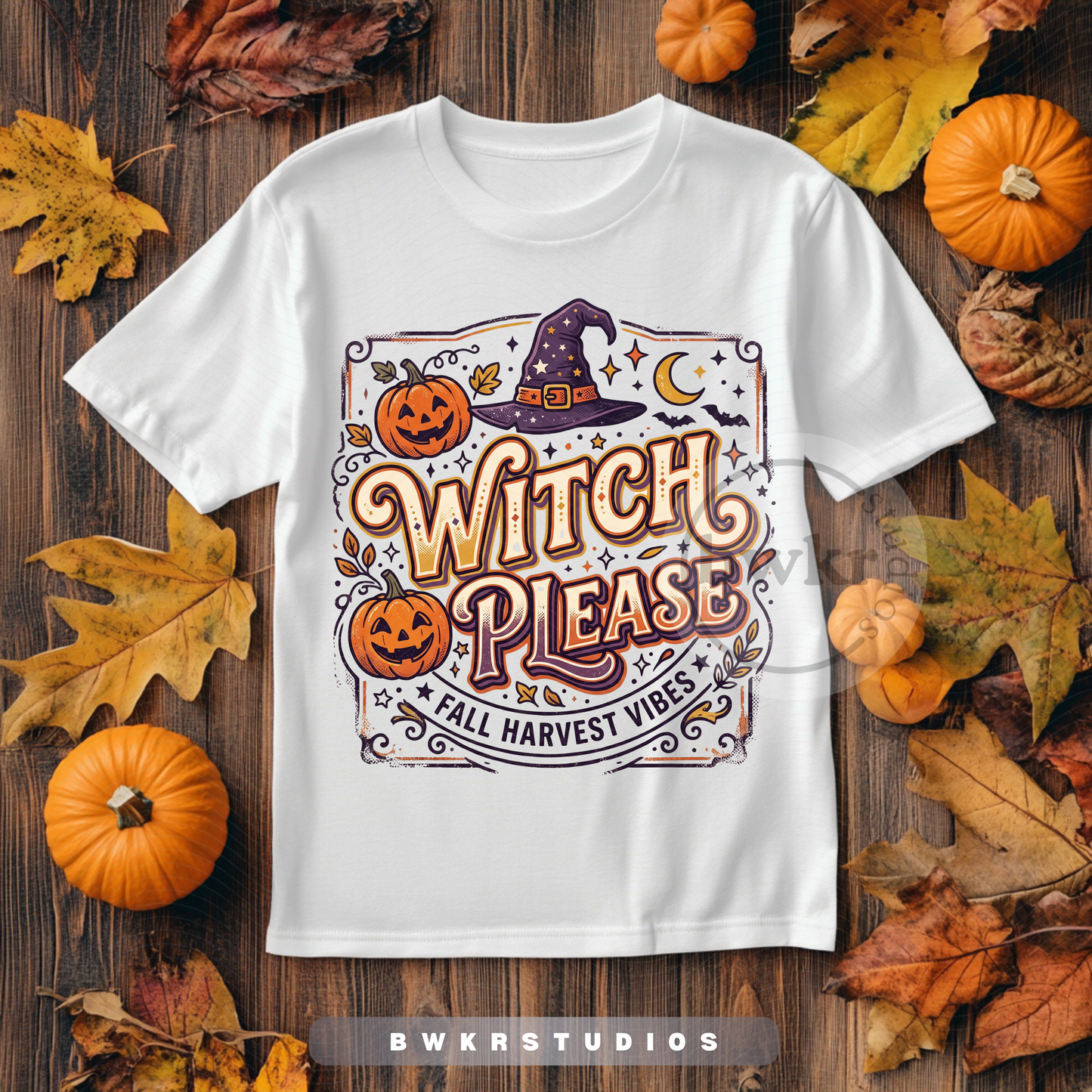 Witch Please PNG | Fall Harvest Vibes Shirt Design| Instant Download