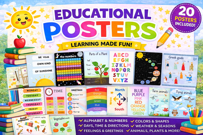 Drag & Drop Kids Printable Shop Kit™ | 40+ Ready-to-Sell Products (PLR)