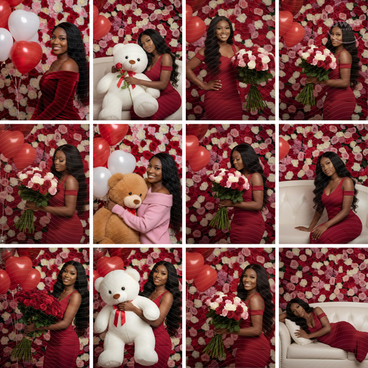 Pretty in Roses | Stock Photos (Set of 12)