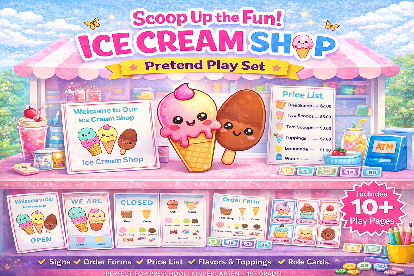 Drag & Drop Kids Printable Shop Kit™ | 40+ Ready-to-Sell Products (PLR)
