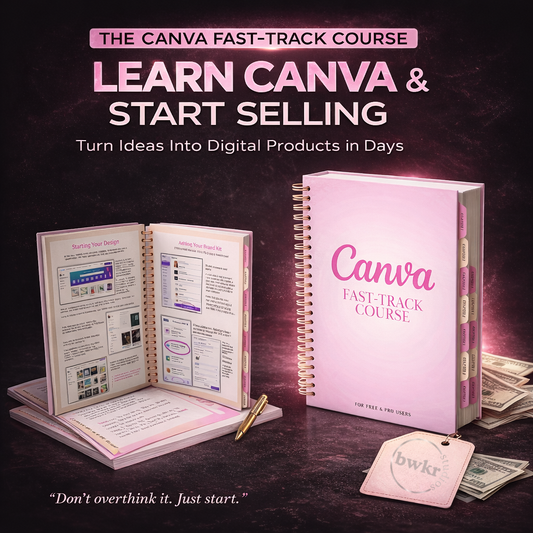 Canva Fast Track Course | Learn Canva for Beginners (22-Page PLR eBook)