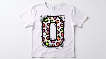 Cheetah Print Numbers PNG Bundle | 0-9 | Retro Neon Leopard Number Set | High Resolution Instant Download