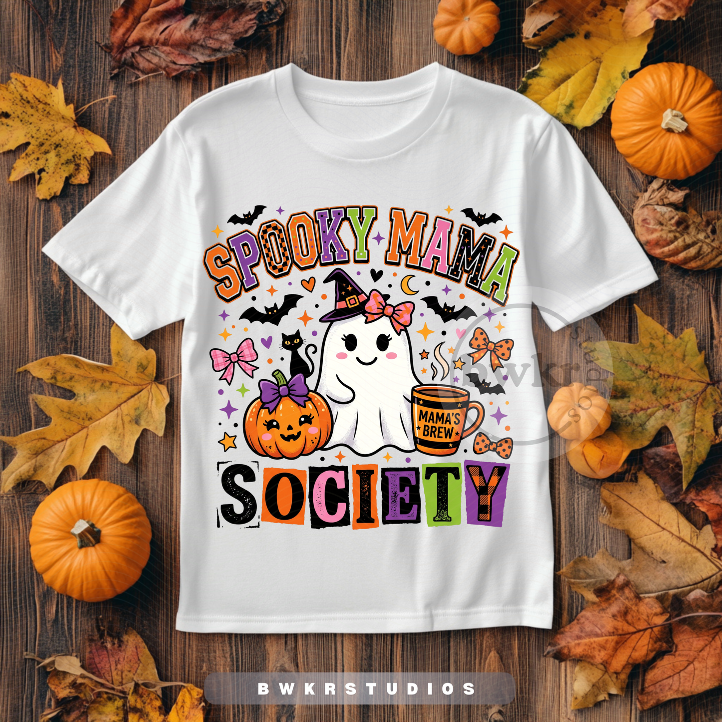 Spooky Mama PNG | Halloween Mom Coffee Shirt Design| Digital Download